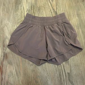 Lululemon light purple athletic shorts
